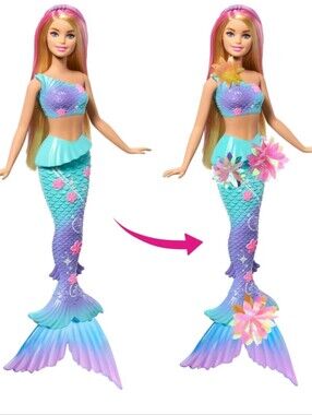 Barbie Mermaid Doll - Aqua Purple Pink Tail